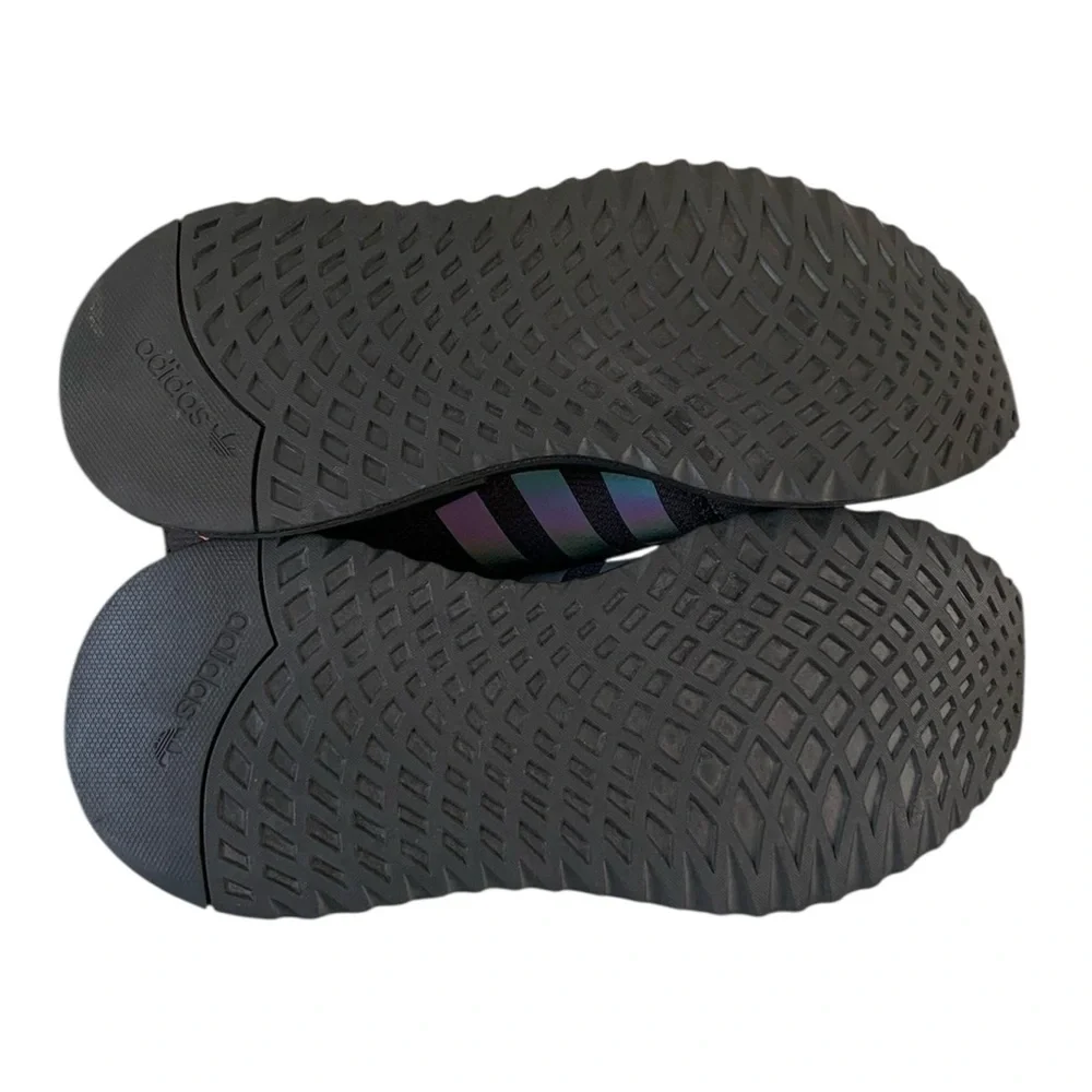 Adidas Black & Iridescent Stripe U Path Sneakers